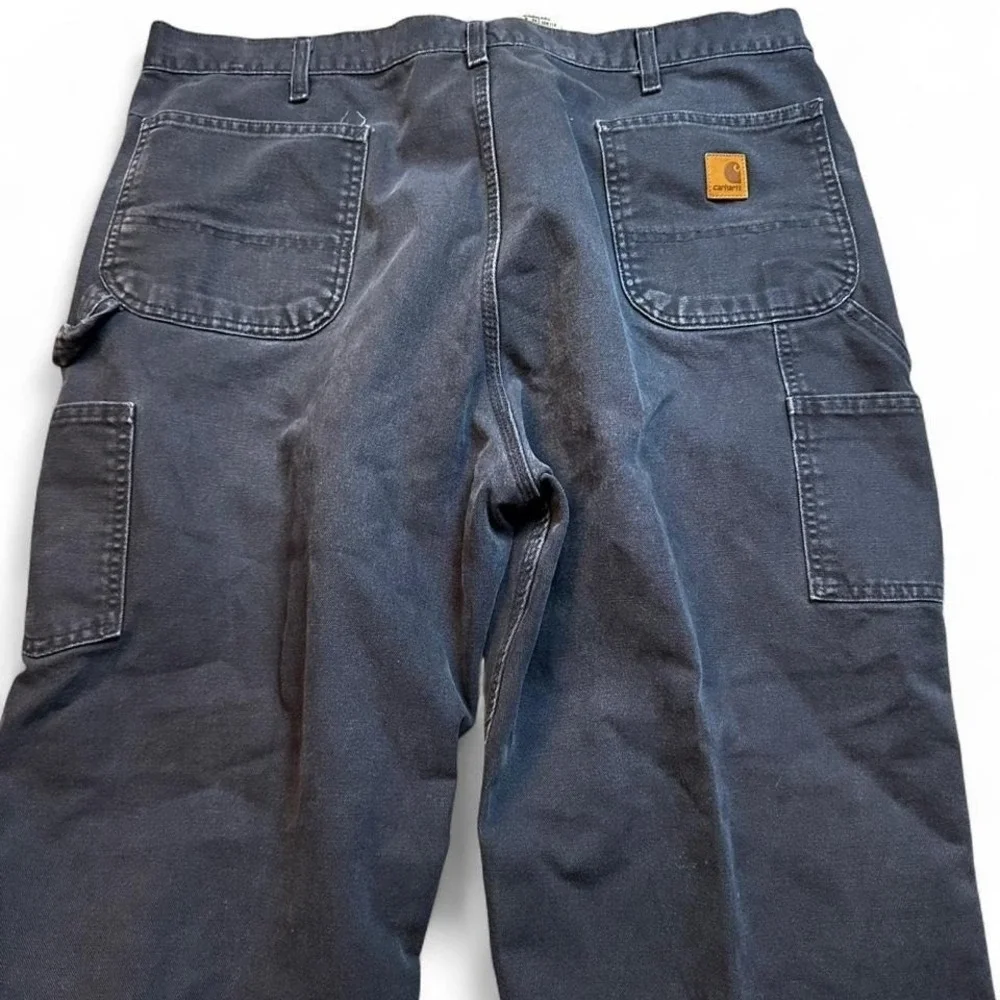 Carhartt B11 MDT Pants Men's fit 41x29Blue Carpenter Dungaree Fit Duck Canvas